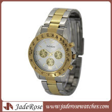 Two Tone Gold Plating Fashion Lady Quartz Watch